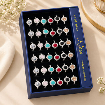 Crystal Halo Cocktail Ring – Statement Jewellery for Every Occasion